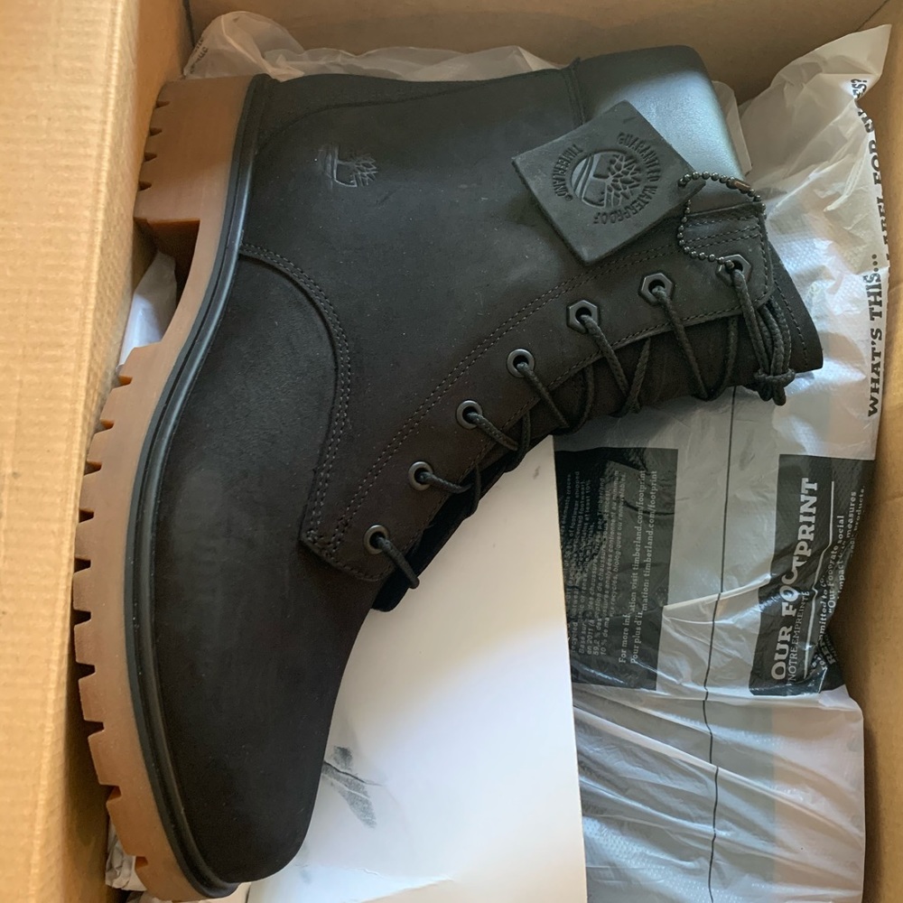 Timberland Jayne 6-Inch Black Nubuck Women's Boots